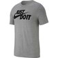 Nike vyriški sportiniai marškinėliai Tee Just do It Swoosh M AR5006 063, pilki kaina ir informacija | Vyriški marškinėliai | pigu.lt