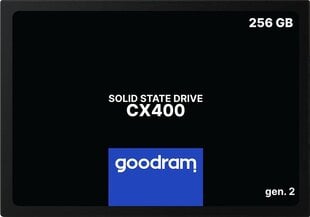 GoodRam SSDPR-CX400-256-G2 kaina ir informacija | Vidiniai kietieji diskai (HDD, SSD, Hybrid) | pigu.lt