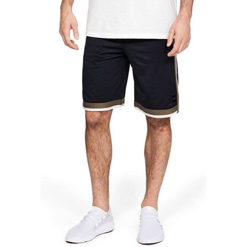 Šortai vyrams UA Sportstyle Mesh Short M 1329281-001, juodi kaina ir informacija | Sportinė apranga vyrams | pigu.lt