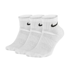 Sportinės kojinės vyrams Nike Everyday Cushion Ankle M SX7667 100, 3 poros, baltos kaina ir informacija | Vyriškos kojinės | pigu.lt