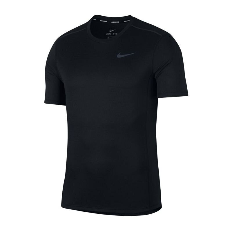 Sportiniai marškinėliai vyrams Nike Miler Tech Top SS M 928307-010, 47336, juoda kaina ir informacija | Sportinė apranga vyrams | pigu.lt