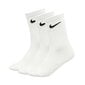 Kojinės sportui Nike Everyday Lightweight Crew 3Pak M SX7676-100 kaina ir informacija | Vyriškos kojinės | pigu.lt