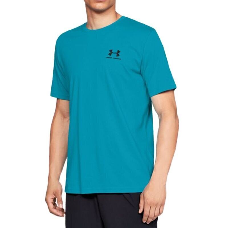 Sportiniai marškinėliai Under Armor Left Chest Logo M 1326799-439, 47654 kaina ir informacija | Sportinė apranga vyrams | pigu.lt