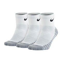 Мужские спортивные носки Nike dry cushion Quarter M SX5549 100, 3 пары, серые цена и информация | Мужские носки | pigu.lt