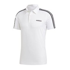 Футболка мужская Adidas D2M 3S Climacool Polo M DU1258, белая цена и информация | Мужская спортивная одежда | pigu.lt