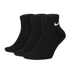 Мужские спортивные носки Nike Everyday Cushion Ankle M SX7667 010, 3 пары, черные цена и информация | Мужские носки | pigu.lt