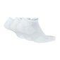 Sportinės kojinės vyrams Nike Everyday Cushion No Show M SX7673 100, 3 poros, baltos kaina ir informacija | Vyriškos kojinės | pigu.lt