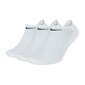 Sportinės kojinės vyrams Nike Everyday Cushion No Show M SX7673 100, 3 poros, baltos цена и информация | Vyriškos kojinės | pigu.lt