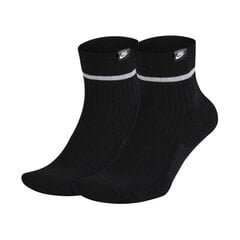 Sportinės kojinės vyrams Nike Sneaker Essential Ankle SX7167 010, 2 poros, juodos kaina ir informacija | Vyriškos kojinės | pigu.lt