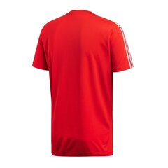 Футболка мужская Adidas D2M Tee 3S M DU1244, красная цена и информация | Мужская спортивная одежда | pigu.lt