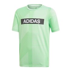 Marškinėliai berniukams Adidas Branded Junior DV1365, žali kaina ir informacija | Marškinėliai berniukams | pigu.lt