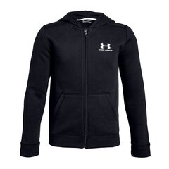 Džemperis berniukams Under Armour Cotton Fleece Full Zip JR 1343677-001, 48348 kaina ir informacija | Megztiniai, bluzonai, švarkai berniukams | pigu.lt