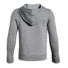 Bluzonas vaikams Under Armor Cotton Fleece Full Zip JR 1343677-035, pilkas kaina ir informacija | Megztiniai, bluzonai, švarkai berniukams | pigu.lt