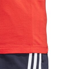 Marškinėliai vyrams Adidas Essentials 3-stripes Tee M DU0444, raudoni kaina ir informacija | Sportinė apranga vyrams | pigu.lt