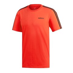 Футболка мужская Adidas Essentials 3-stripes Tee M DU0444, красная цена и информация | Мужская спортивная одежда | pigu.lt