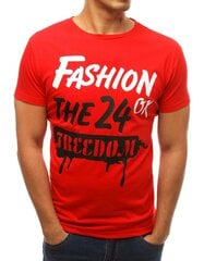 Marškinėliai su užrašu vyrams Rotol, raudoni kaina ir informacija | Vyriški marškinėliai | pigu.lt