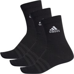 Носки Adidas Light Crew 3PP DZ9394, черные цена и информация | Sportinis kostiumas moterims Kinga, veliūrinis | pigu.lt