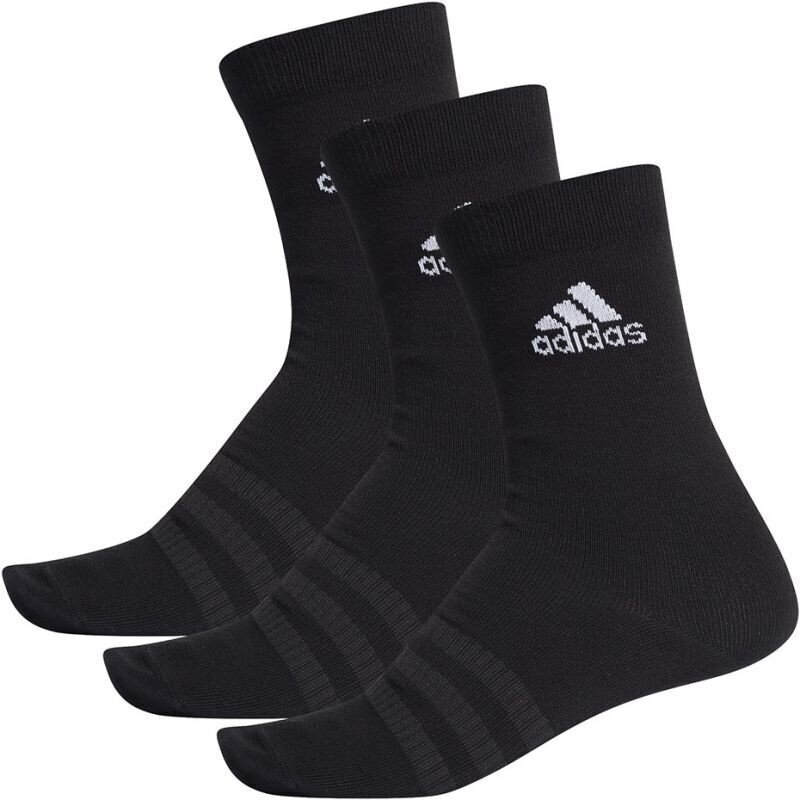 Kojinės Adidas Light Crew 3PP DZ9394, juodos kaina ir informacija | Vyriškos kojinės | pigu.lt