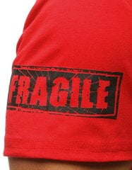 Marškinėliai vyrams Fragile, raudoni цена и информация | Мужские футболки | pigu.lt
