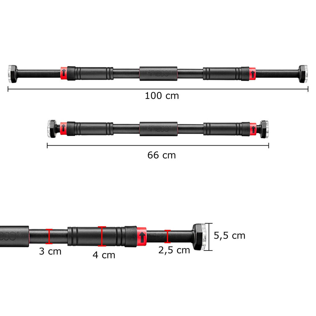 Турник для подтягиваний 4Fizjo цена | pigu.lt
