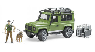 Модель автомобиля Land Rover Defender с лесником и собакой Bruder, 02587 цена и информация | Игрушки для мальчиков | pigu.lt