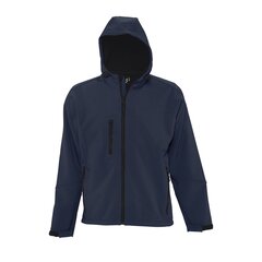 Водонепроницаемая и непродуваемая темно-синяя мужская куртка из софтшелла с капюшоном REPLAY MEN цена и информация | Мужские куртки | pigu.lt