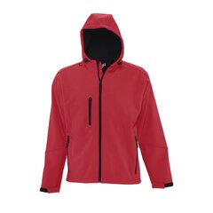 Водонепроницаемая и непродуваемая красная мужская куртка из софтшелла с капюшоном REPLAY MEN цена и информация | Мужские куртки | pigu.lt