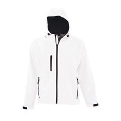 Водонепроницаемая и непродуваемая белая мужская куртка из софтшелла с капюшоном REPLAY MEN цена и информация | Мужские куртки | pigu.lt