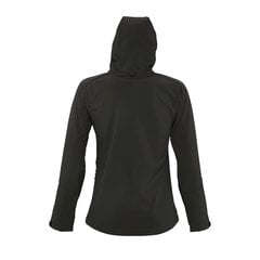 Водонепроницаемая и непродуваемая черная женская куртка из софтшелла с капюшоном REPLAY WOMEN цена и информация | Женские куртки | pigu.lt