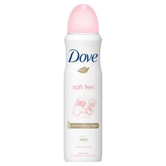 Распыляемый дезодорант Dove Soft Feel 150 мл цена и информация | Дезодоранты | pigu.lt