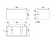 Sollux sieninis šviestuvas Quad Maxi 2 Black kaina ir informacija | Sieniniai šviestuvai | pigu.lt