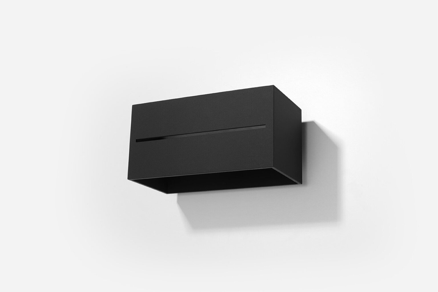 Sollux sieninis šviestuvas Lobo Maxi Black цена и информация | Sieniniai šviestuvai | pigu.lt