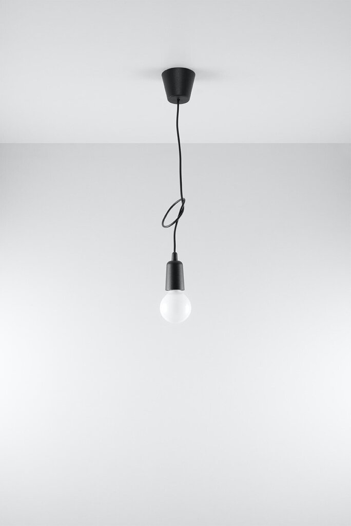 Sollux pakabinamas šviestuvas Diego 1 Black kaina ir informacija | Pakabinami šviestuvai | pigu.lt