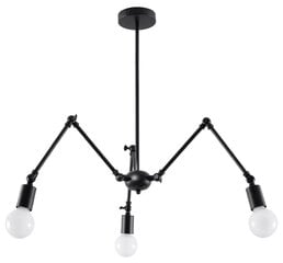Sollux подвесной светильник Stark 3 Black цена и информация | Подвесной светильник | pigu.lt
