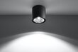 Sollux lubinis šviestuvas Tiube Black kaina ir informacija | Lubiniai šviestuvai | pigu.lt