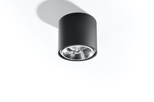 Sollux потолочный светильник Tiube Black цена и информация | Потолочные светильники | pigu.lt