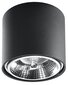 Sollux lubinis šviestuvas Tiube Black kaina ir informacija | Lubiniai šviestuvai | pigu.lt