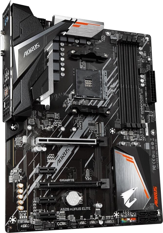 Gigabyte A520 Aorus Elite kaina ir informacija | Pagrindinės plokštės | pigu.lt