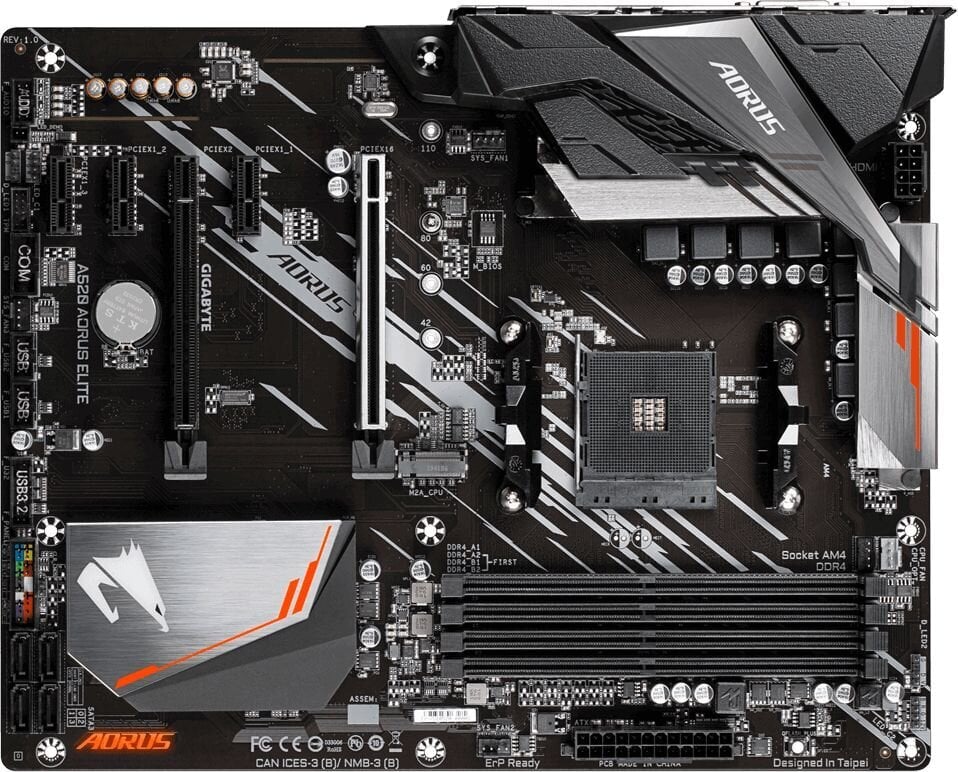 Gigabyte A520 Aorus Elite цена и информация | Pagrindinės plokštės | pigu.lt