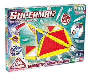 Магнитный конструктор Supermag Primary 0160, 200 д. цена и информация | Конструкторы и кубики | pigu.lt