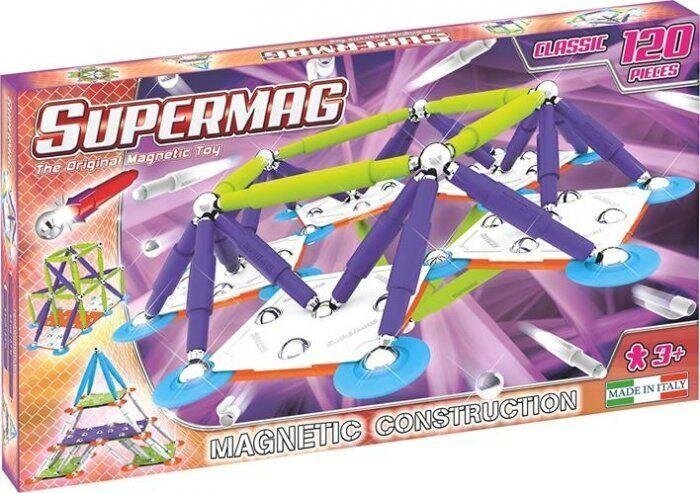 Magnetinis konstruktorius Supermag Primary Trendy 0407, 120 d. kaina ir informacija | Konstruktoriai ir kaladėlės | pigu.lt