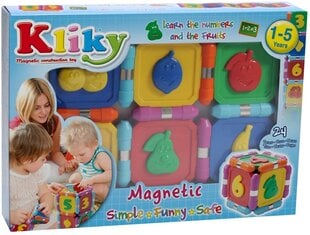 Образовательная игрушка-конструктор Supermag Kliky Fruits, 0018 цена и информация | Развивающие игрушки | pigu.lt