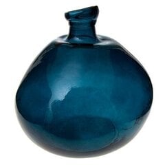 Perdibto stiklo vaza Blue, mėlyna, 33cm цена и информация | Вазы | pigu.lt