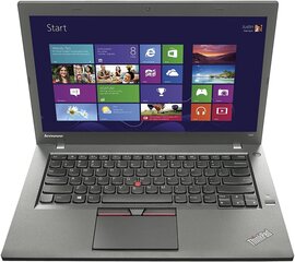 Lenovo ThinkPad T450 i5-5300U 8GB 256GB Win10 PRO kaina ir informacija | Nešiojami kompiuteriai | pigu.lt