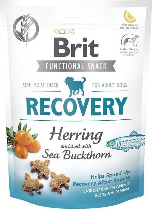 Brit Care Dog Functional Snack Recovery Harring su silke, 150 g kaina ir informacija | Skanėstai šunims | pigu.lt
