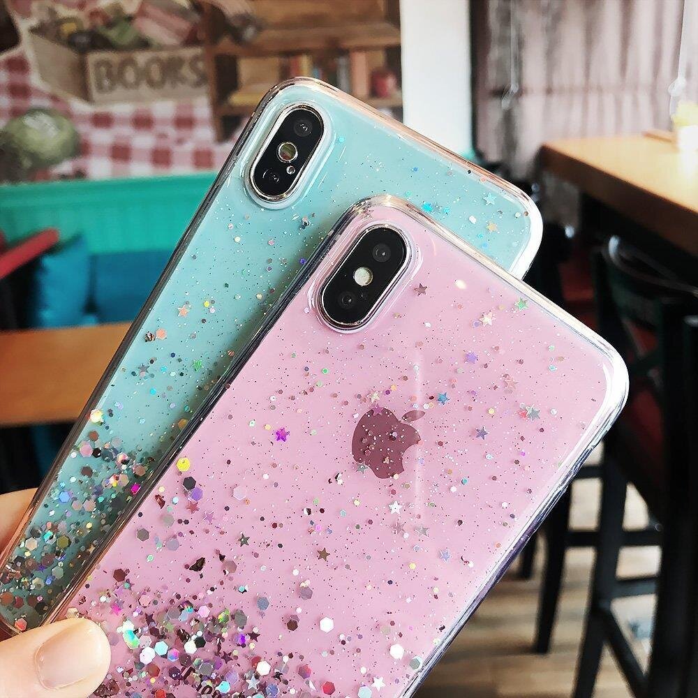 Wozinsky Star Glitter Shining Cover, skirtas iPhone 12 kaina ir informacija | Telefono dėklai | pigu.lt