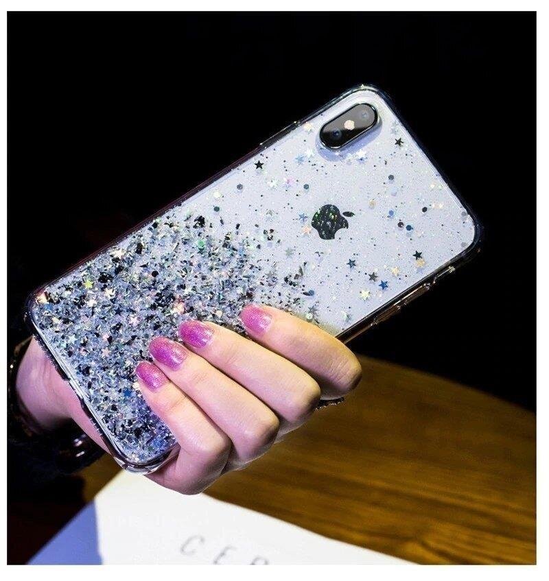 Wozinsky Star Glitter Shining Cover, skirtas iPhone 12 kaina ir informacija | Telefono dėklai | pigu.lt