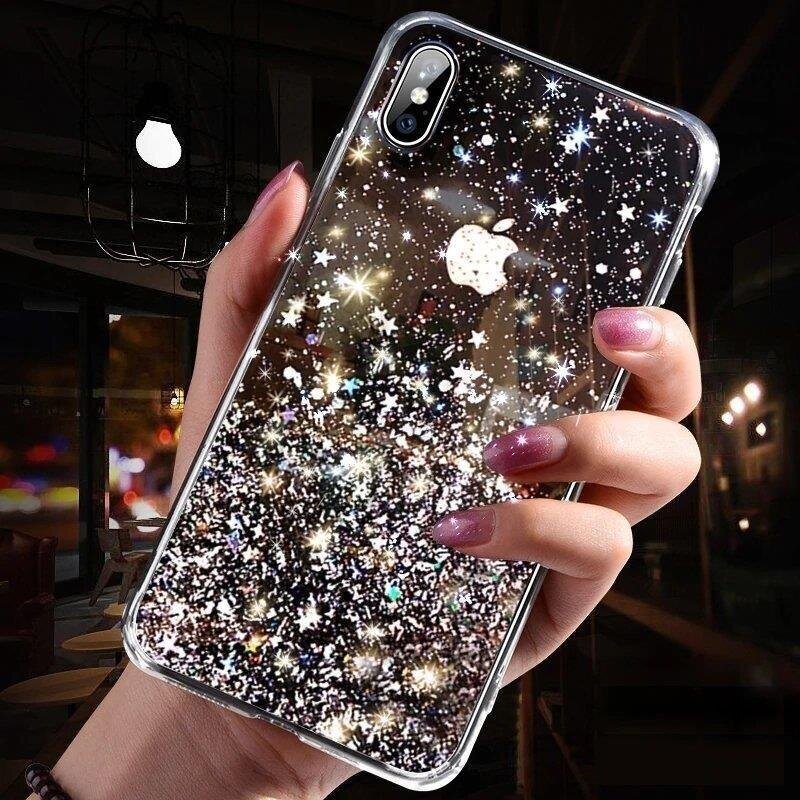 Wozinsky Star Glitter Shining Cover, skirtas iPhone 12 kaina ir informacija | Telefono dėklai | pigu.lt