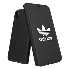 Adidas OR Booklet Case Basic skirtas iPhone X / Xs 31589, juodas kaina ir informacija | Telefono dėklai | pigu.lt