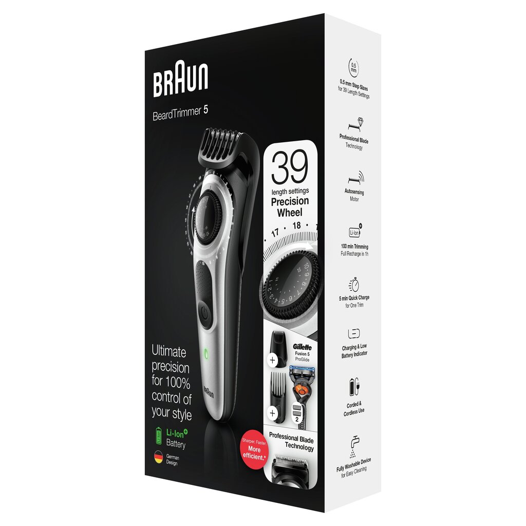 Braun BT5265 kaina ir informacija | Barzdaskutės | pigu.lt